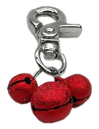 Mirage Pet Products Lobster Claw Bell Charm for Pets, Red