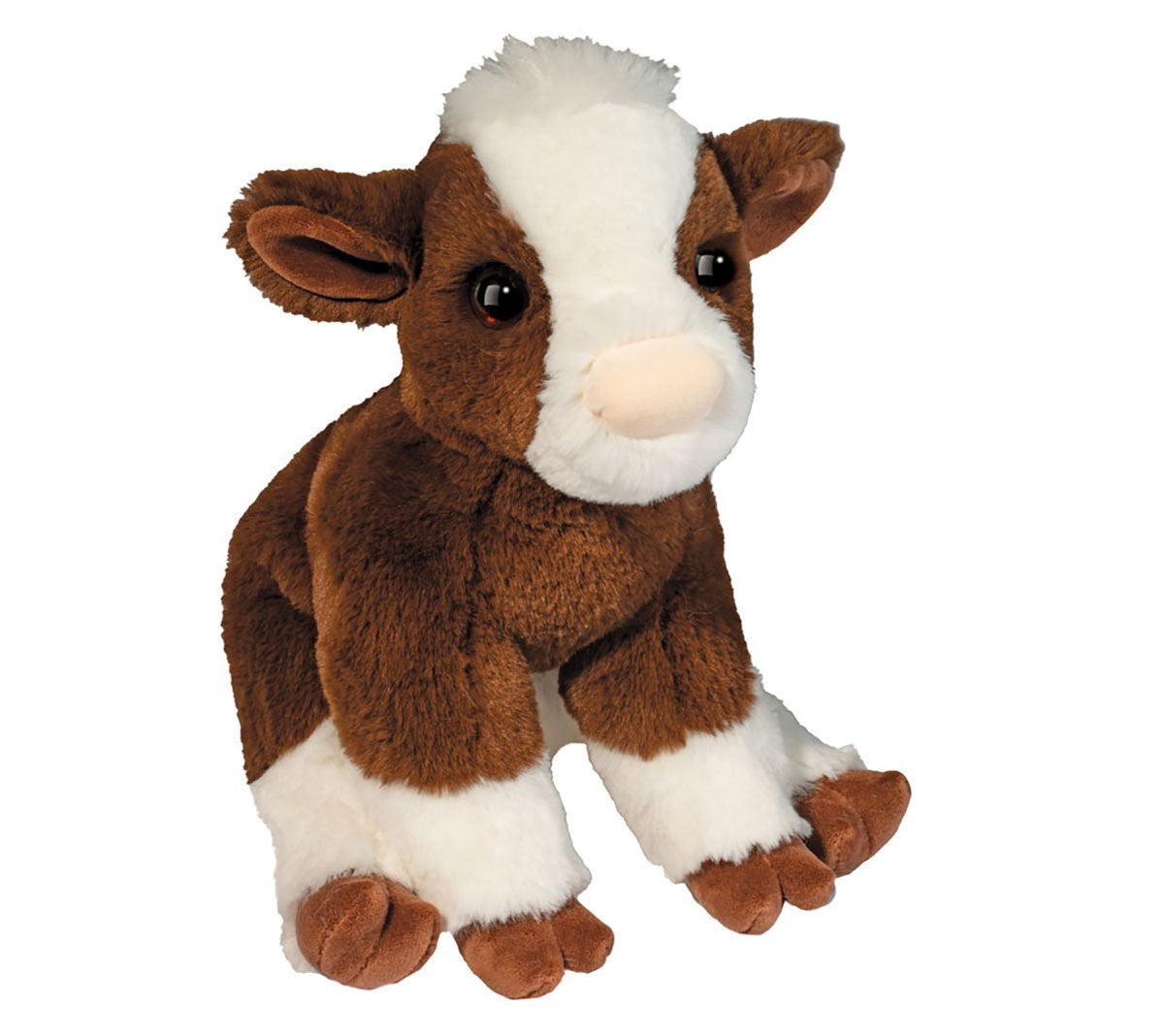Douglas Bessie Brown Cow Soft Plush Stuffed Animal, 11" long