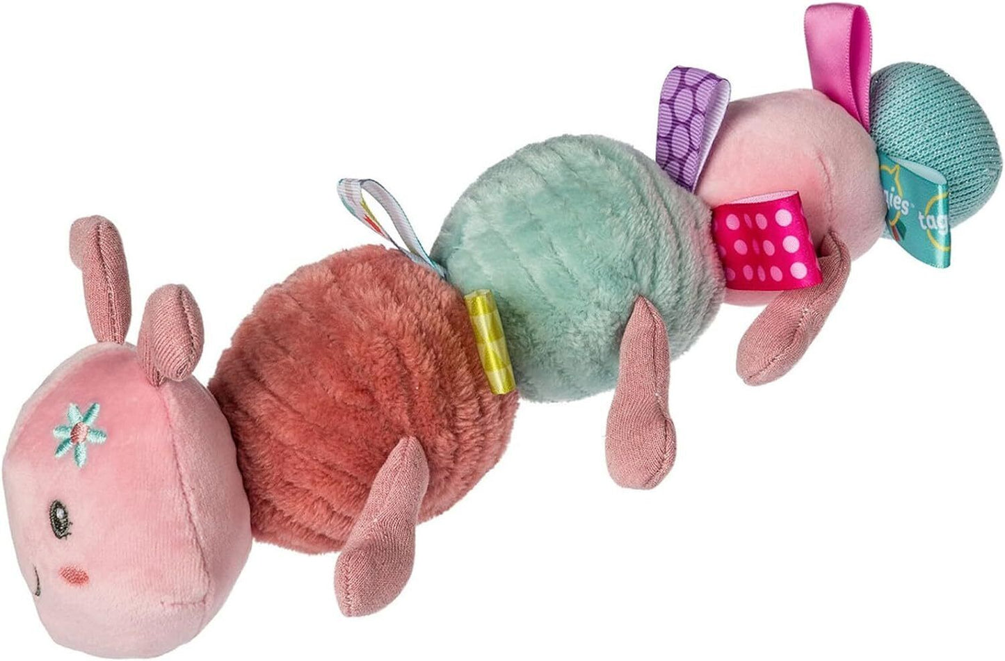 Mary Meyer Taggies Stuffed Animal Soft Toy with Tags, 11", Camilla Caterpillar