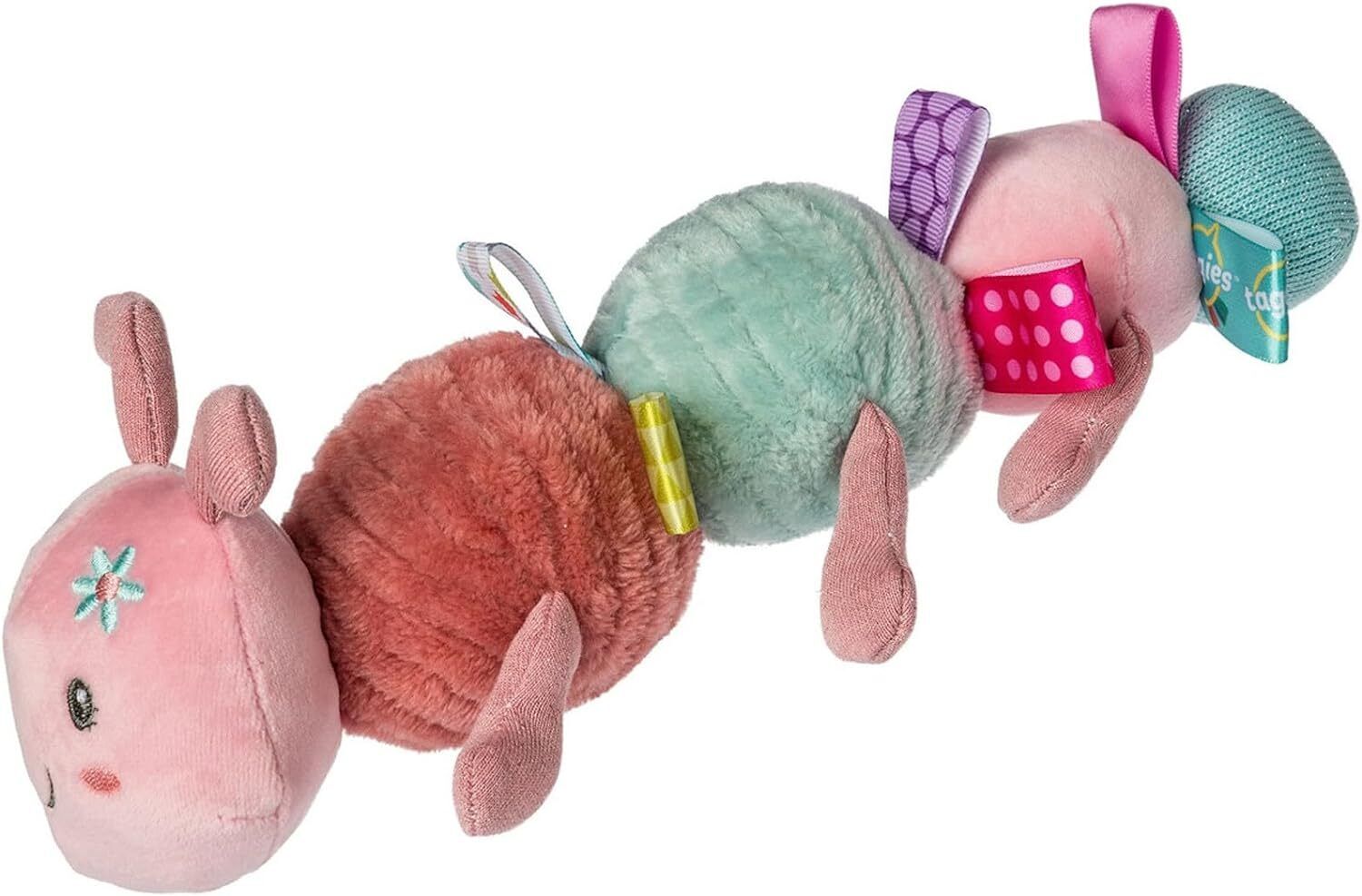 Mary Meyer Taggies Stuffed Animal Soft Toy with Tags, 11", Camilla Caterpillar