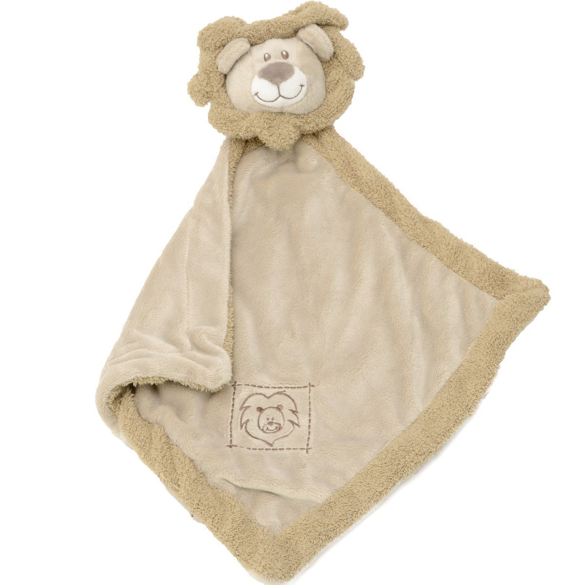 Unipak Lion Plush Baby Security Blankie, 13"