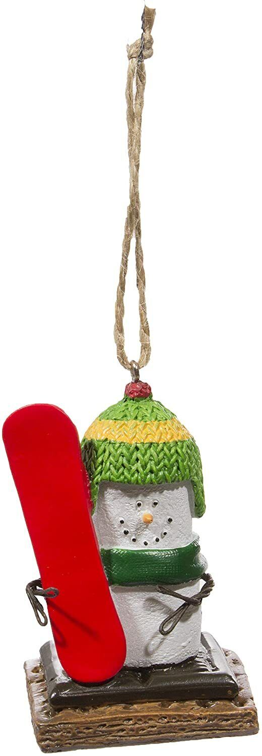 Midwest Gloves S'Mores Winter Sports Christmas/Everyday Ornament, Snowboarder