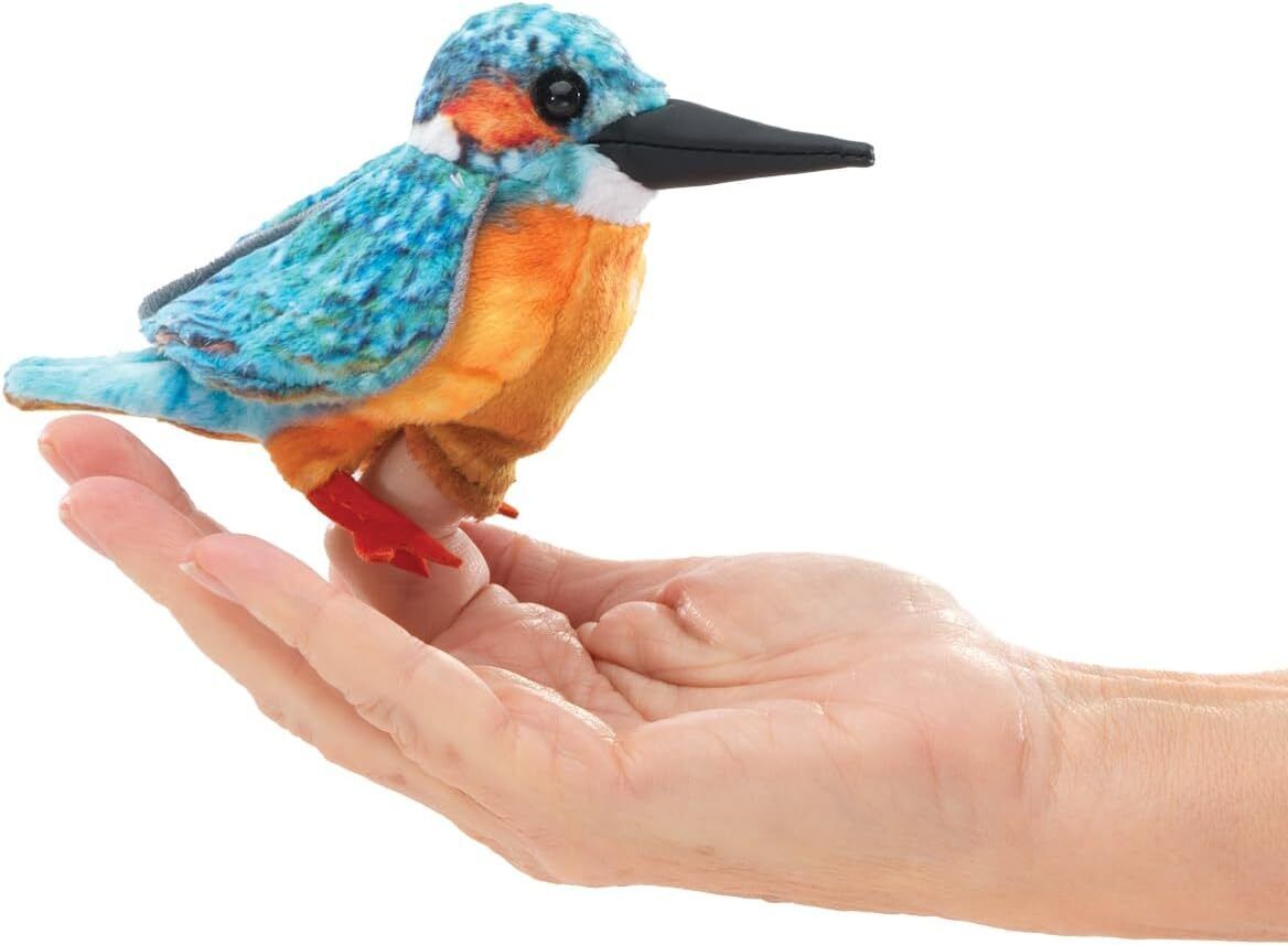 Folkmanis Mini Common Kingfisher Finger Puppet