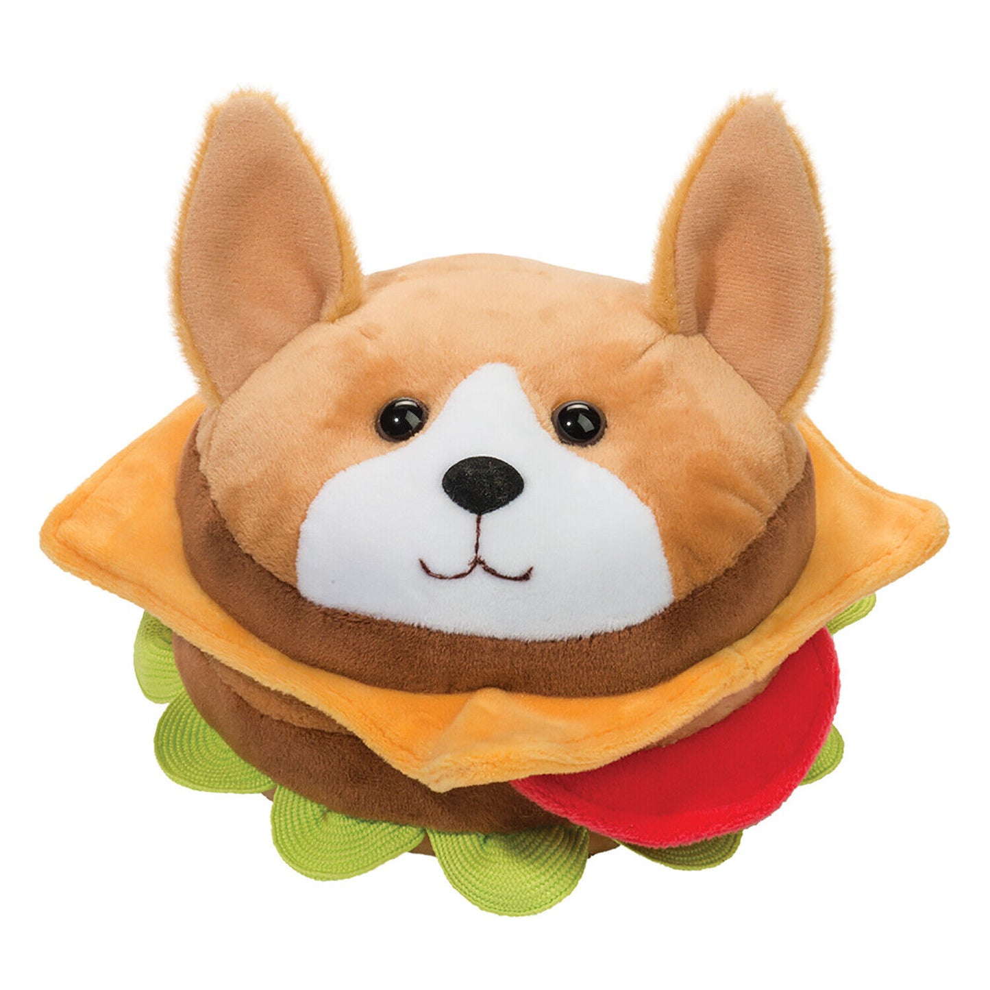 Douglas Corgi Burger Macaroon Plush Stuffed Animal Toy, 7"