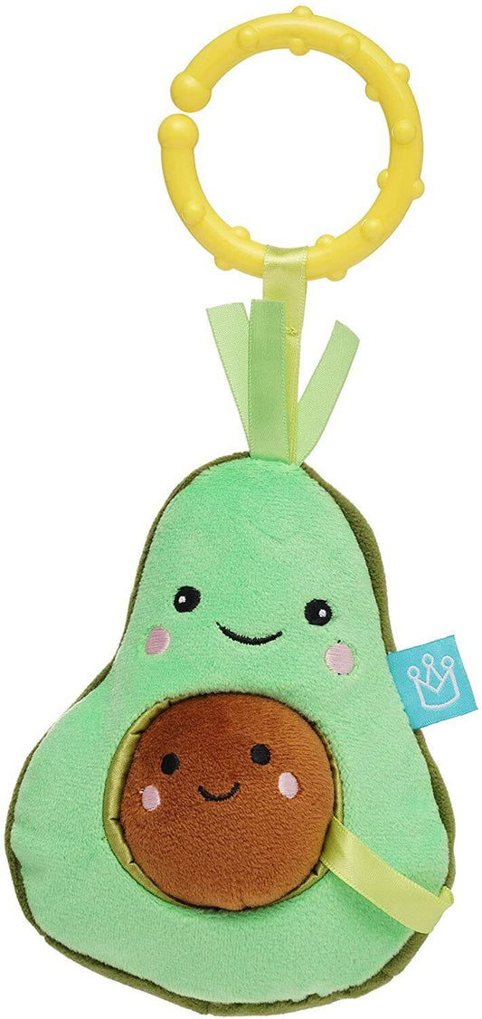 Manhattan Toy Mini-Apple Farm Avocado Baby Take Along Activity Clip On, 4"