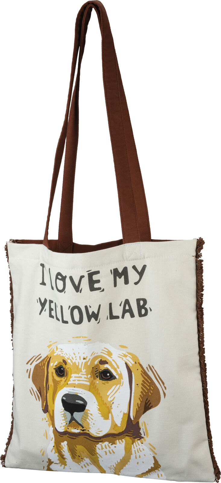 Primitives by Kathy Tote - I Love My Yellow Lab, One Bag, Both Sides Shown