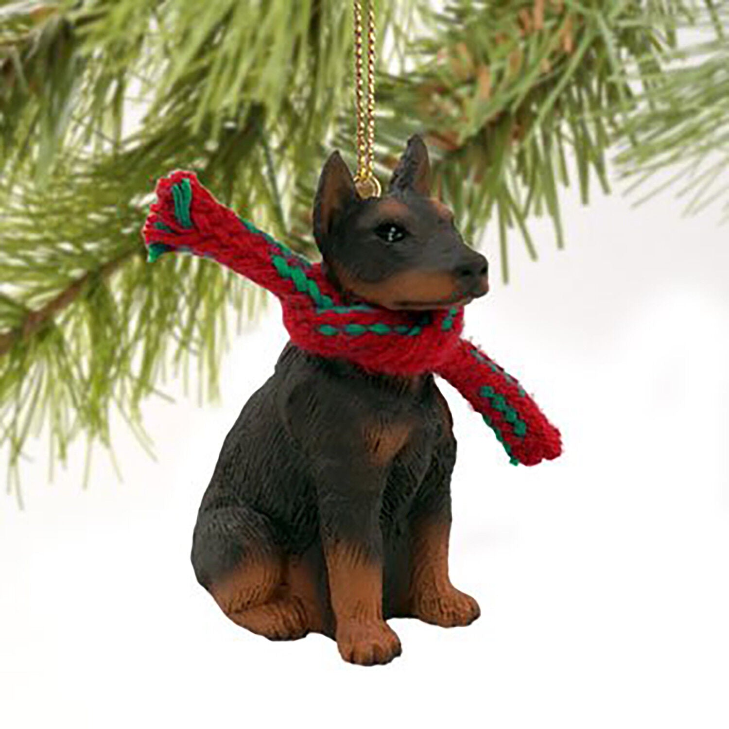 Conversation Concepts Doberman Pinscher Red w/Cropped Ears Original Ornament