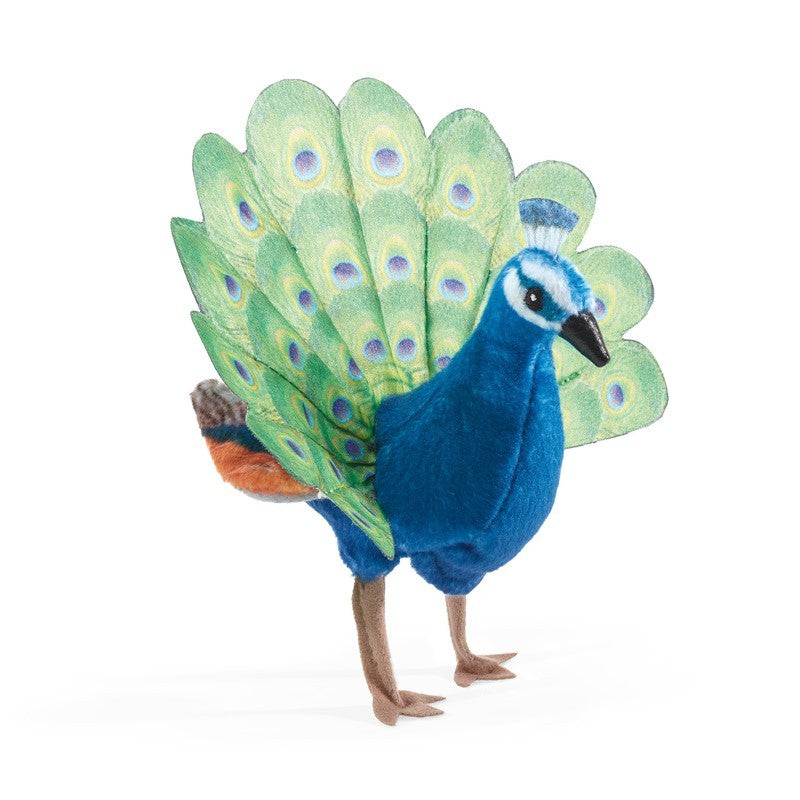 Folkmanis Mini Peacock Finger Puppet