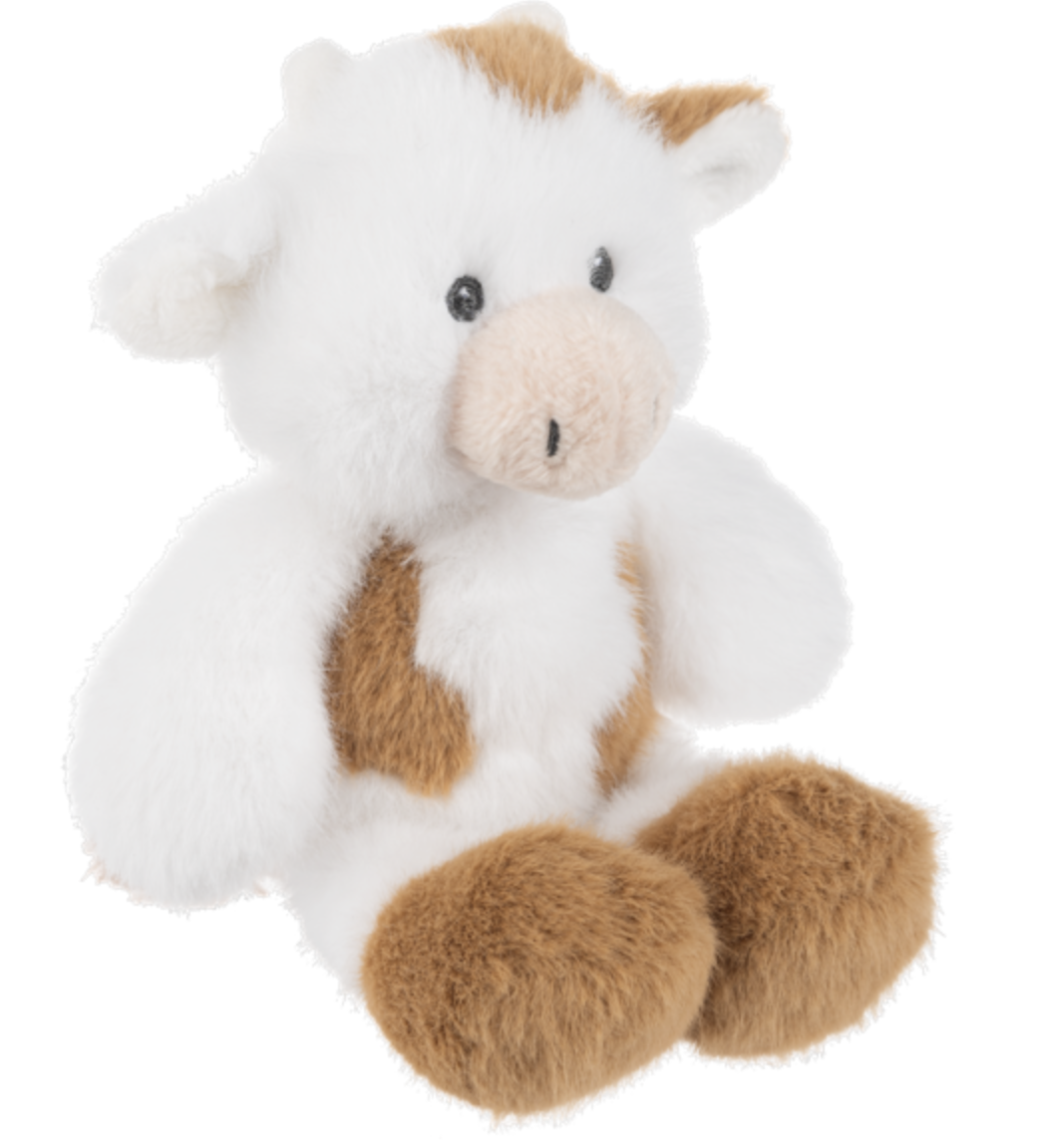 Ganz Sweetlings Brown and White Spotted Cow Plush Stuffed Animal Toy, 7"