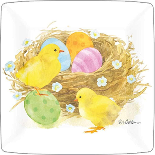 Paperproducts Design PPD Chicks & Eggs Dessert Paper Plates, Eight - 7" plates