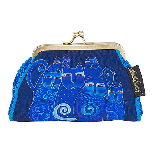 Laurel Burch Indigo Cats Coin Purse