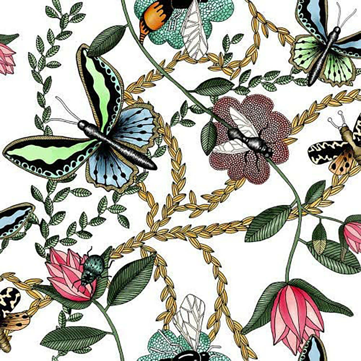 Paperproducts Design Papillon Garden Beverage Napkin, 5", Bugs & Butterflies