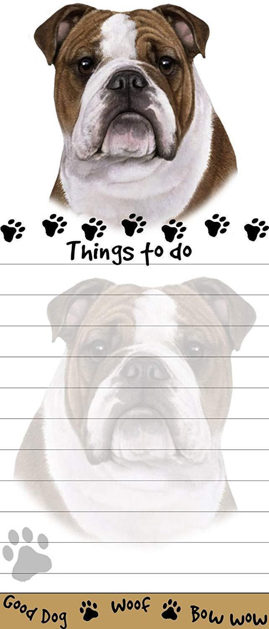 "Bulldog Magnetic List Pads" Uniquely Shaped Sticky Notepad