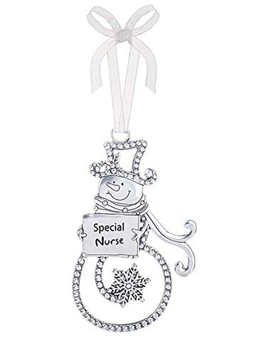 Ganz Ornament - Special Nurse - Silver