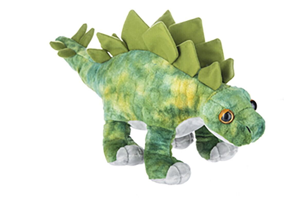 Ganz 15" Green Stegosaurus Dinosaur Plush Toy Stuffed Animal