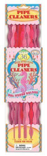 eeBoo Pipe Cleaners Craft Kit- Pink and Rose, Sea Horse