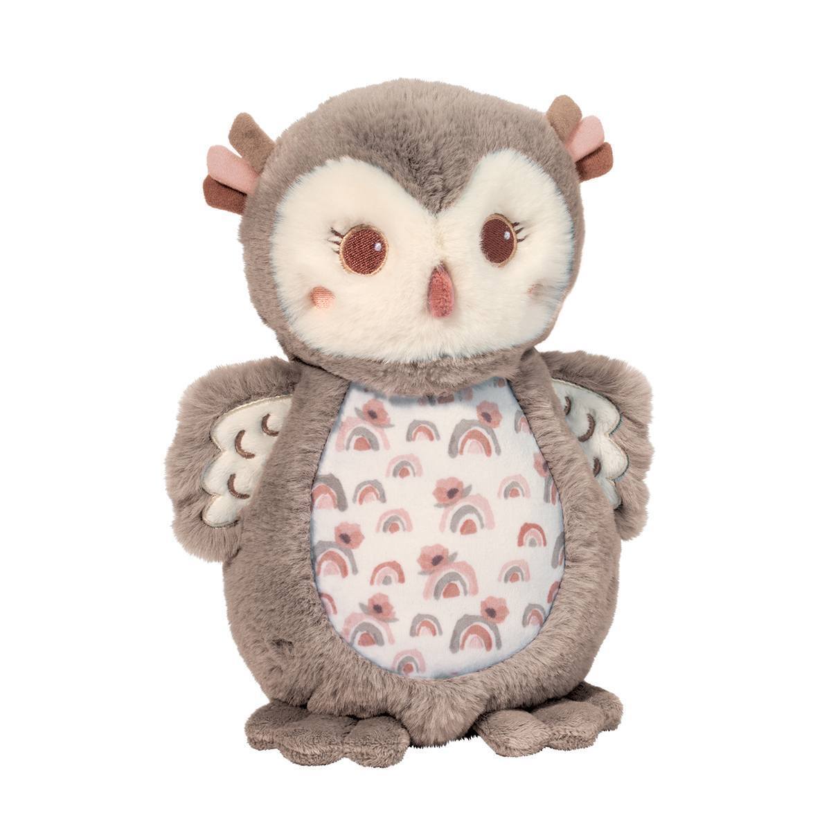 Douglas Nova Owl Plumpie Chime Plush Stuffed Animal, 9"