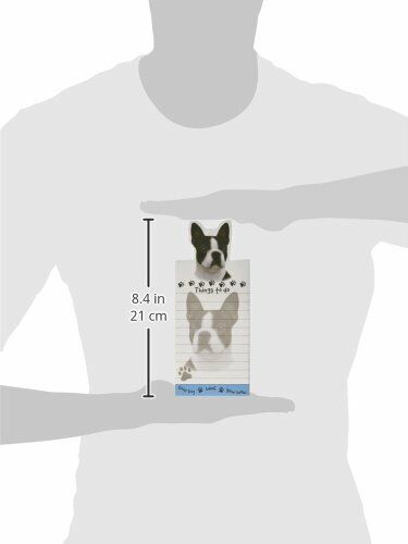 "Boston Terrier Magnetic List Pads" Uniquely Shaped Sticky Notepad