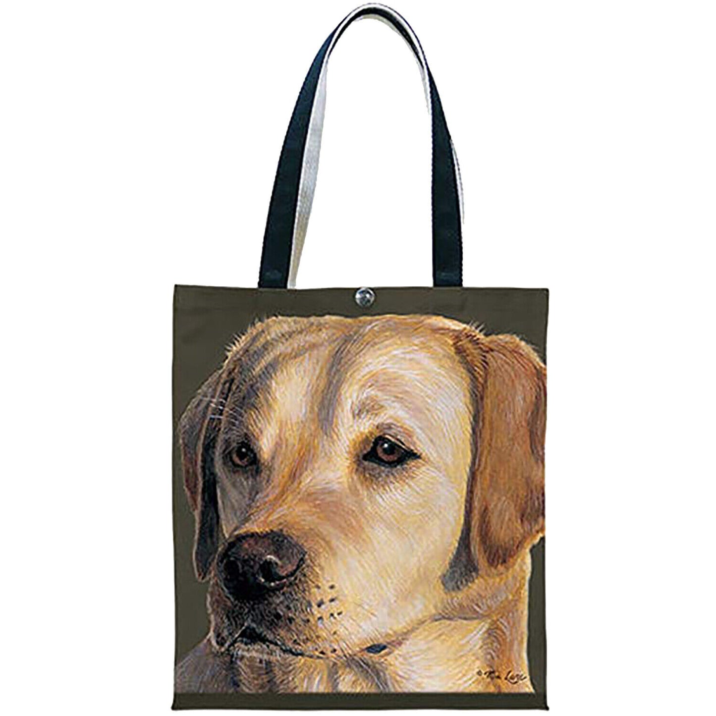 Fiddlers Elbow t907 Yellow Lab Canvas Shopping Tote