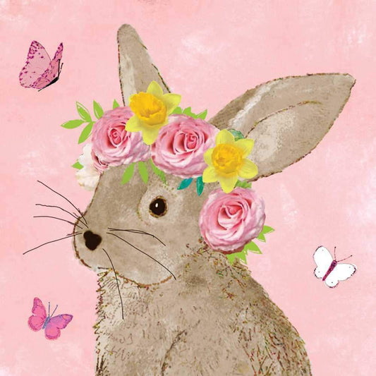 Paperproducts Design Easter Beauty Beverage Napkin, 5" x 5", Multicolor