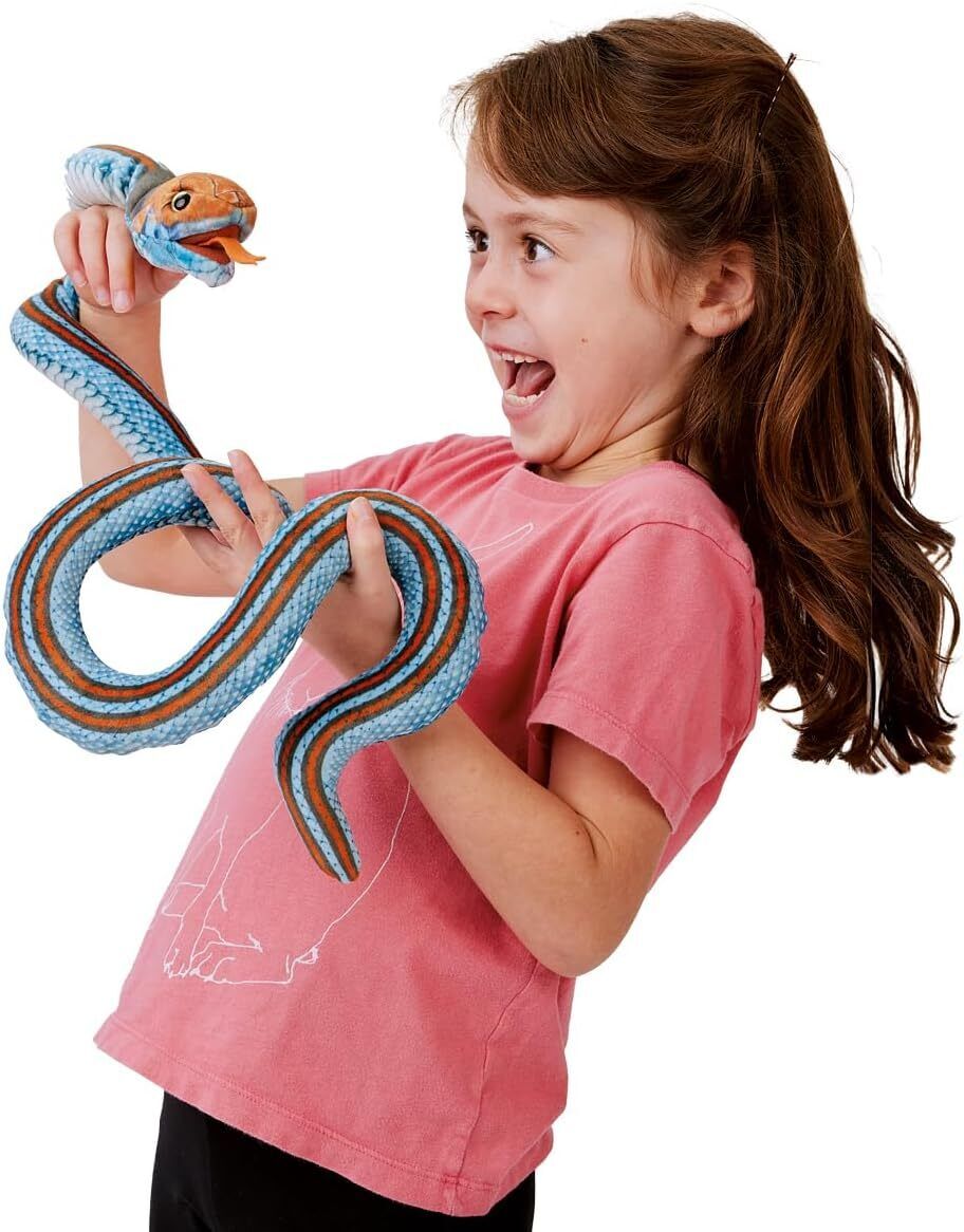 Folkmanis San Francisco Garter Snake Finger Puppet, 19"