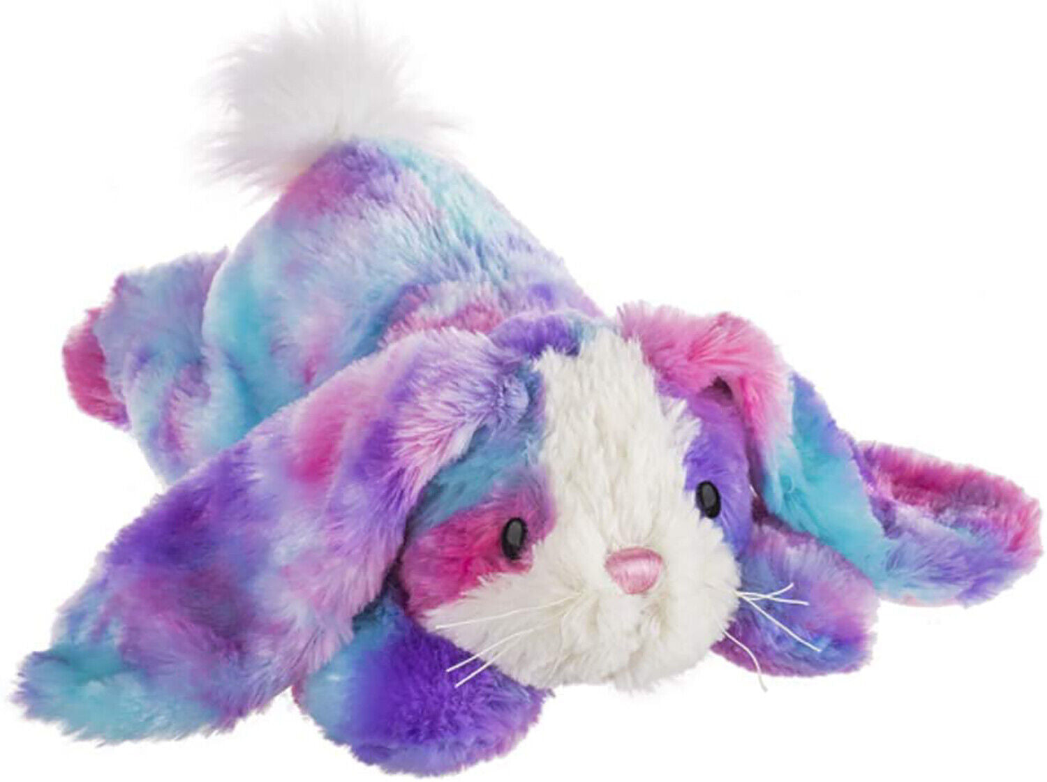 Ganz HE10415 Candy Blossom Pink Purple Tie Dye Bunny Plush Toy, 12-inch