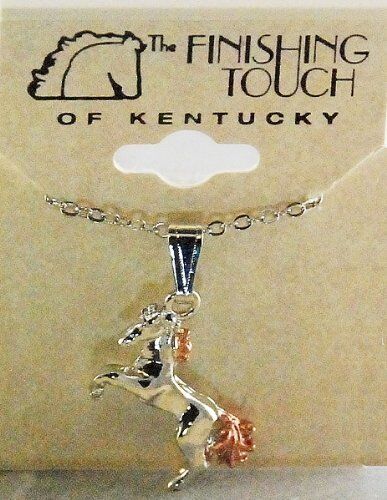 Finishing Touch Rearing Horse Necklace