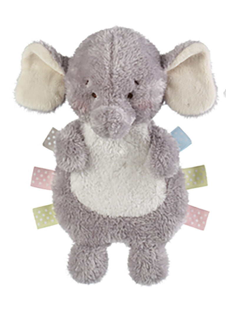 Baby Ganz Gray Wuzzies Crinkle Elephant Plush Stuffed Animal  Toy, 10"