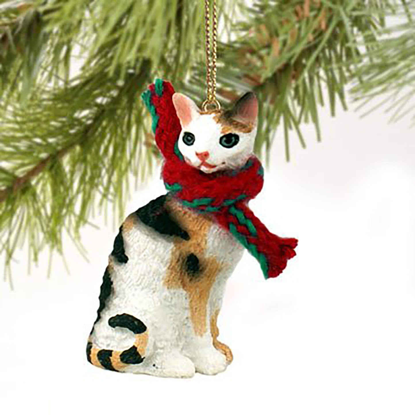 Conversation Concepts Tortoise and White Cornish Rex Original Ornament