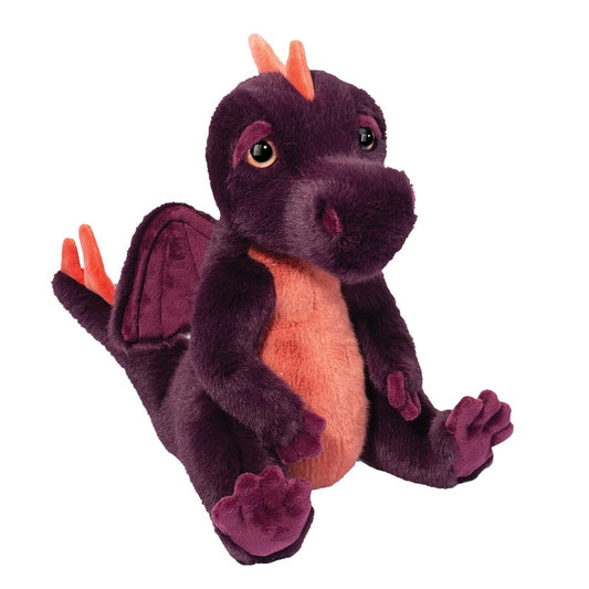 Douglas Plush Melvin Purple Dragon Stuffed Animal, 12"