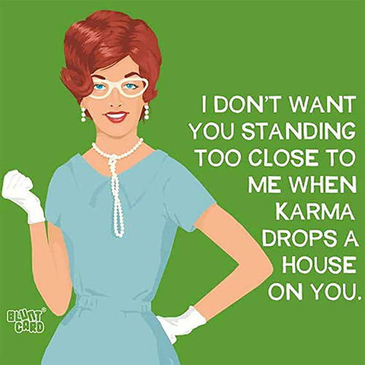 Paperproducts Design Napkin Karma Drops a House on You Beverage Napkins, 5"