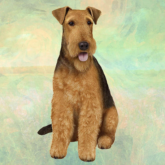 Airedale Terrier Tabletop Drink Coaster (1)