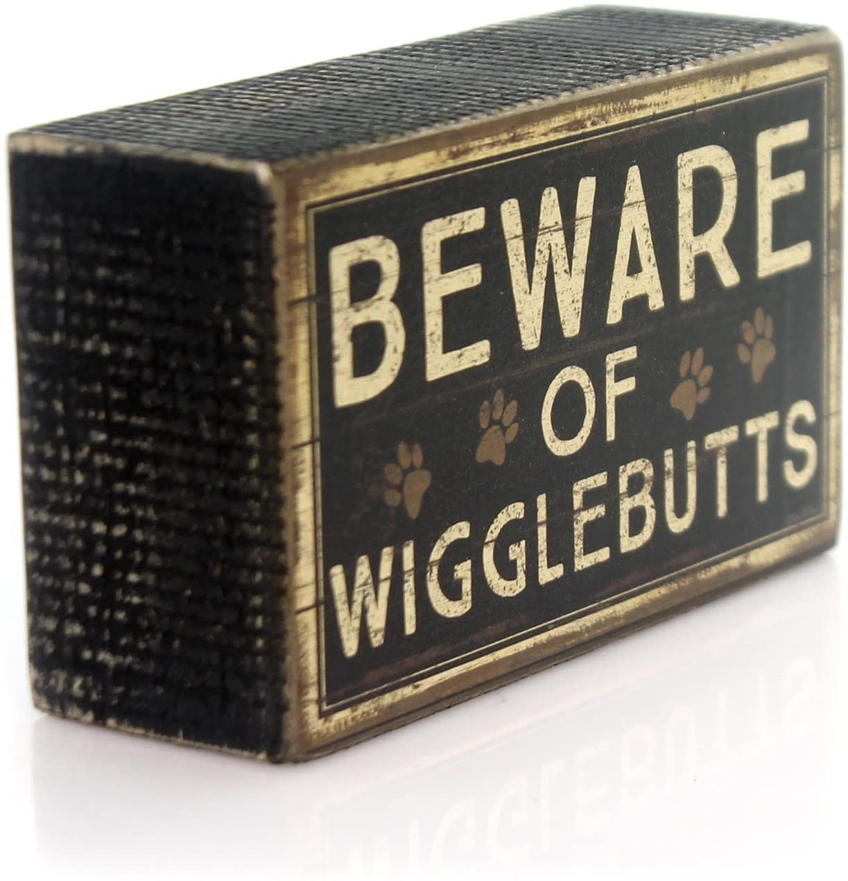 Primitives by Kathy "Beware of Wigglebutts" - Box Sign, 5" x 3"