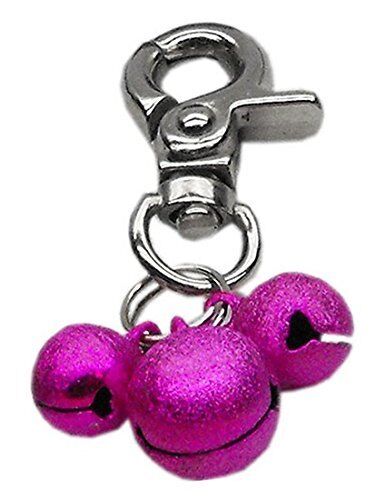Mirage Pet Products Lobster Claw Bell Charm for Pets, Bright Pink