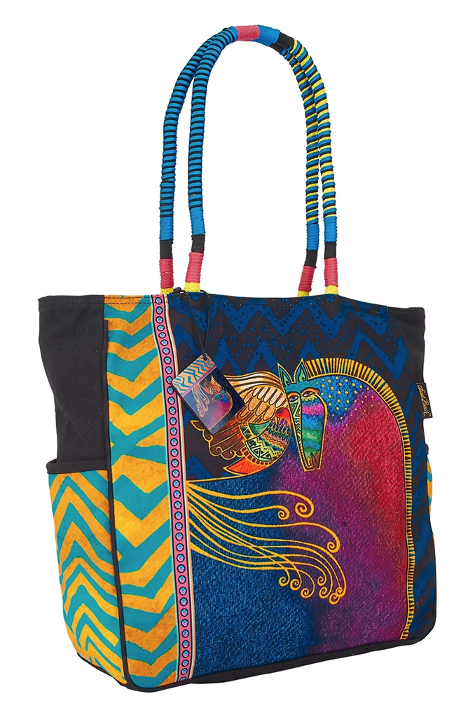 Laurel Burch Mythical Mare Large Shoulder Tote Bag, 19”x 5.5”x 15”