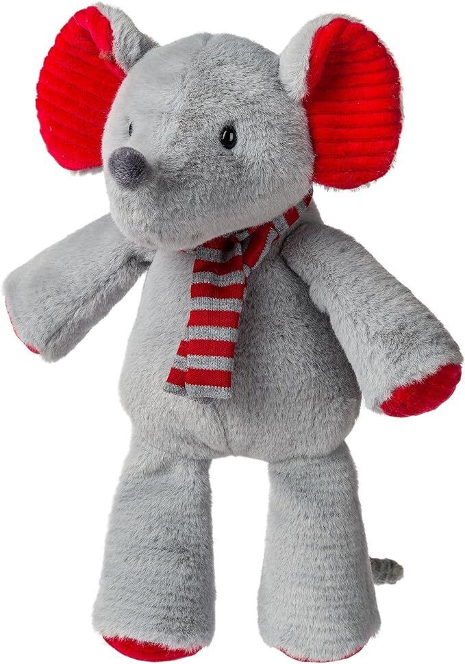 Mary Meyer Stuffed Animal Marshmallow Zoo Soft Toy, 9", Junior Mistletoe Mouse