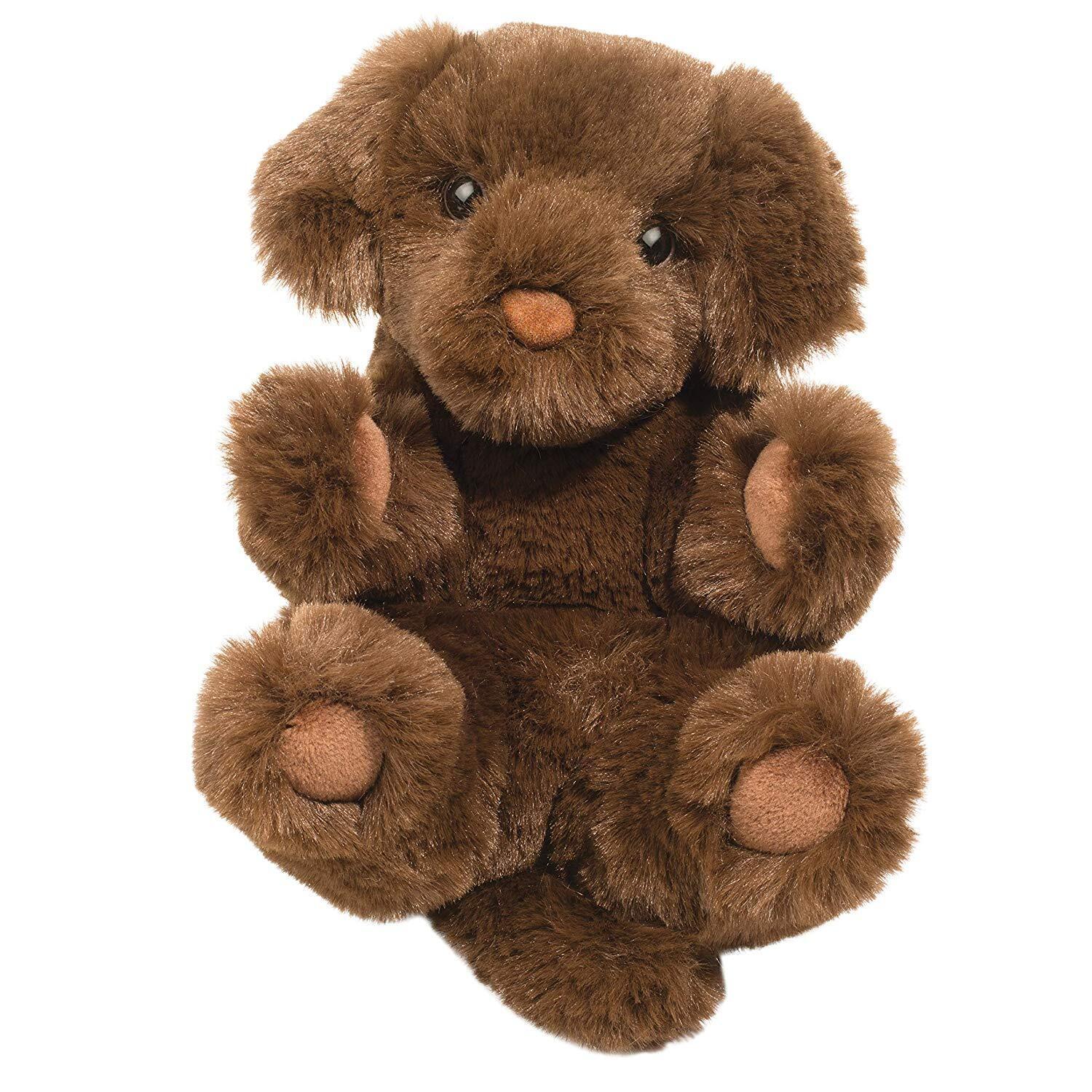 Douglas Toys Plush Chocolate Lab Lil' Handful Stuffed Animal, 6"