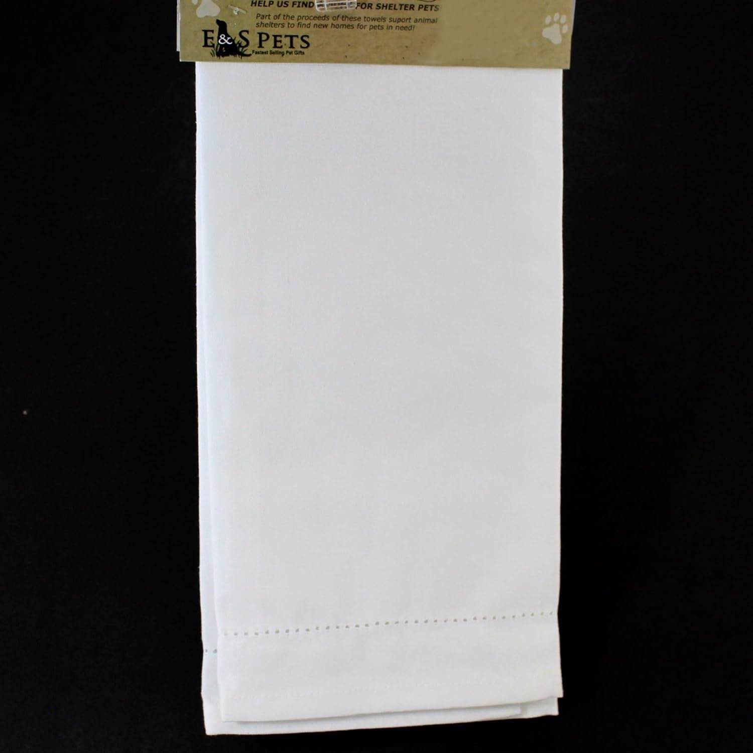 E&S Pets 711-18 King Charles Cavalier Dog Kitchen Towel, Off-white