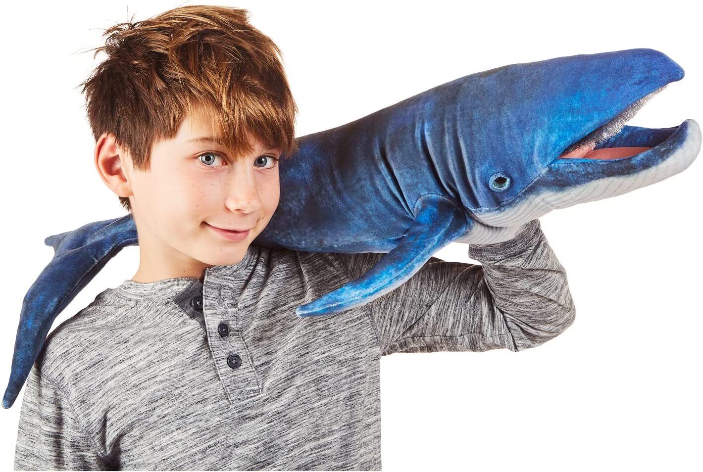 Folkmanis Blue Whale Hand Puppet