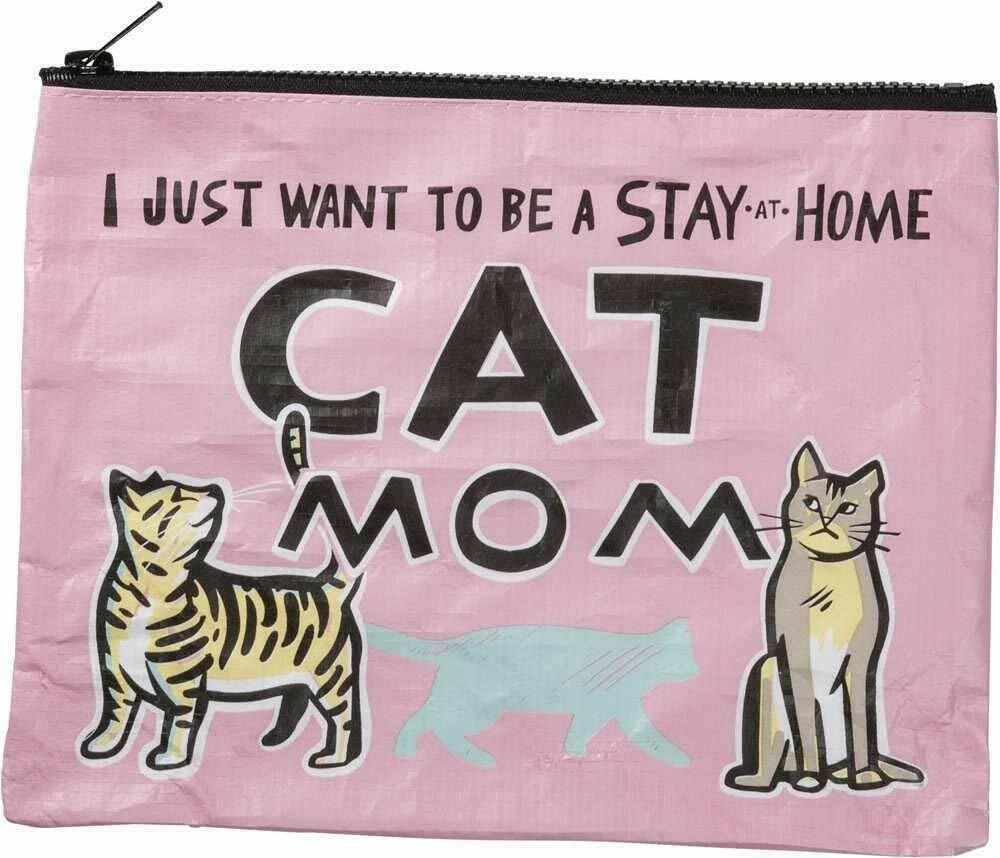 Primitives By Kathy Zipper Pouch - Stay At Home Cat Mom