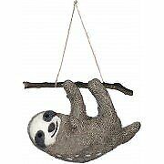 Primitives by Kathy Felted Ornament Sloth Hanging from a Stick- Gray