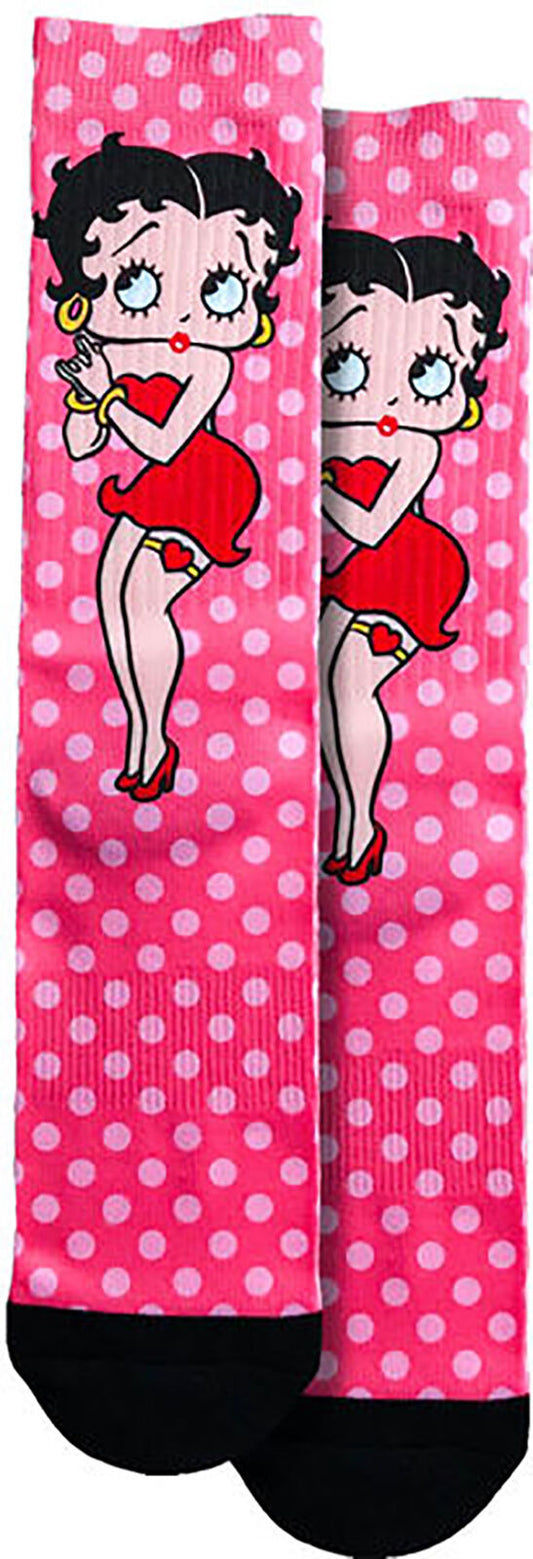Spoontiques Fun Crew Socks, One Size Fits Most - Betty Boop