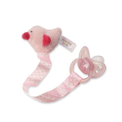 Gund Baby Grow In Grace Pacifier Clip, Pink Duck
