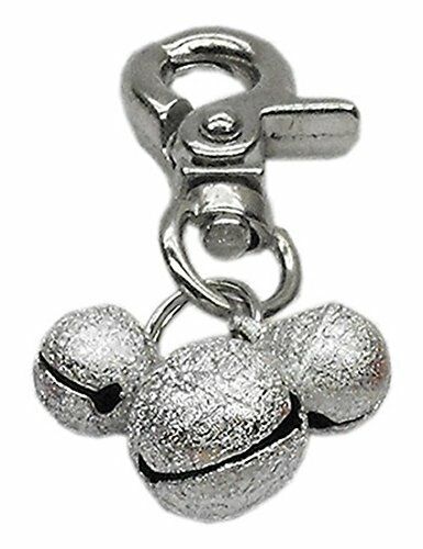 Mirage Pet Products Lobster Claw Bell Charm for Pets, Silver