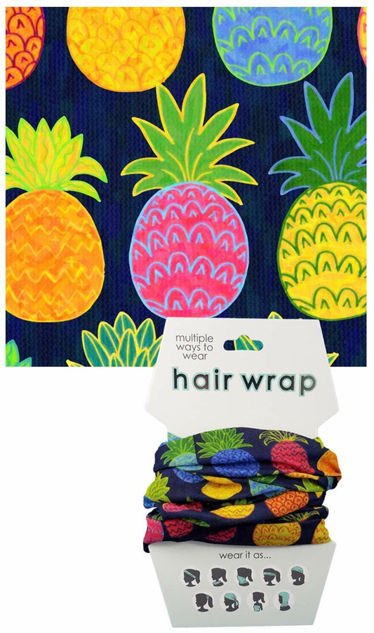 Spoontiques Pineapples Hair and Face Wrap