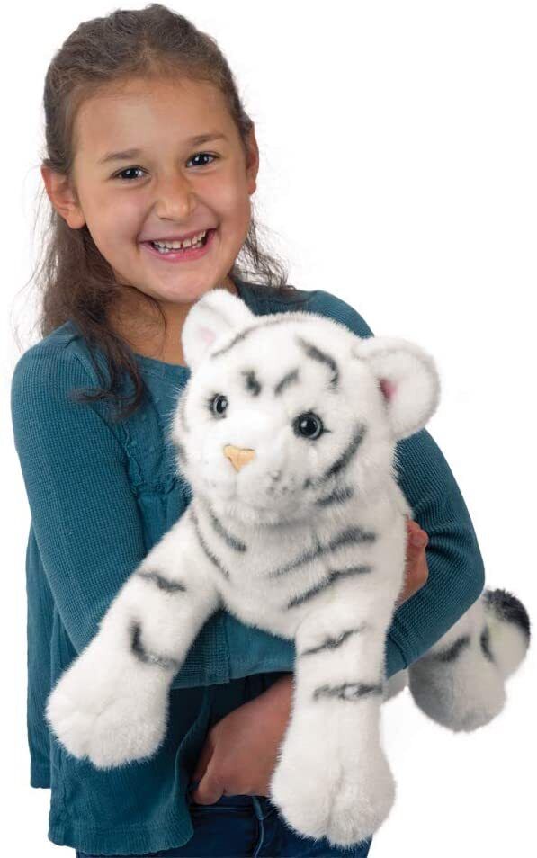 Douglas Zahara White Tiger Cub Plush Stuffed Animal, 20"