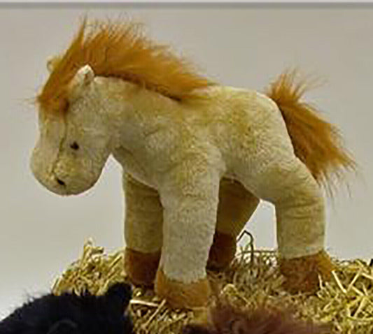 Wishpets Diamond Tan Pony Horse Plush Stuffed Animal Toy, 8" tall