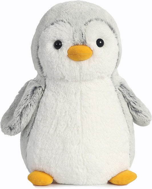 Aurora® Playful Pompom Penguin™ Stuffed Animal Toy - Gray 11.5 Inches