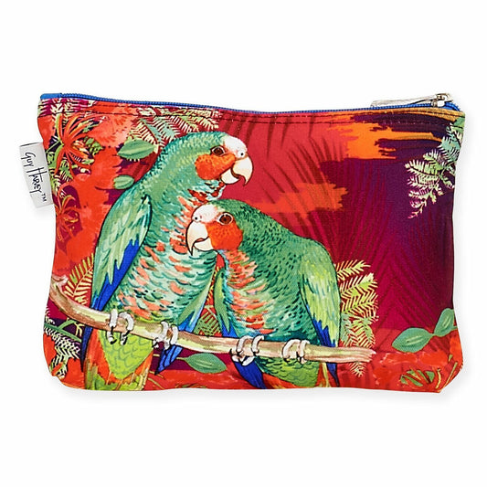 Guy Harvey Parrots Cosmetic Bag, 9"