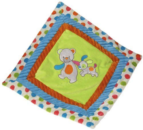 Mary Meyer Confetti Bear and Puppy Plush Cozy Blanket,16" Square